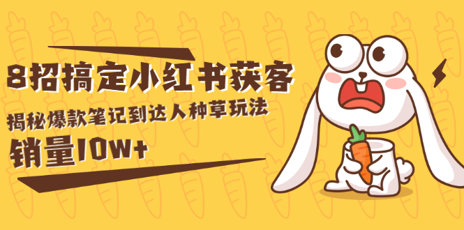 媒老板商学院:8招搞定小红书获客,揭秘爆款种草玩法月销10w+-羽哥创业课堂