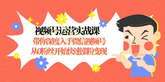 狼叔视频号运营实战课：带你玩转微信视频号（从0开始快速涨粉变现）-羽哥创业课堂