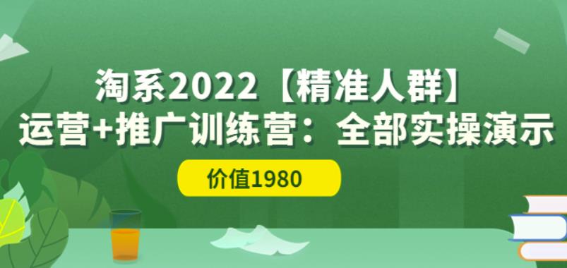 淘系2022【精准人群】运营+推广训练营-羽哥创业课堂