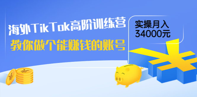 TikTok高阶训练营，海外短视频变现训练营-羽哥创业课堂