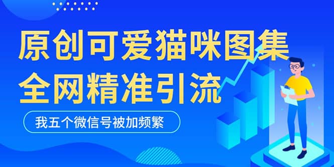 黑科技纯原创可爱猫咪图片，全网精准引流，实操5个VX号被加频繁-羽哥创业课堂