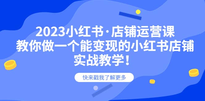 2023小红书·店铺运营课，教你做一个能变现的小红书店铺，20节-实战教学-羽哥创业课堂