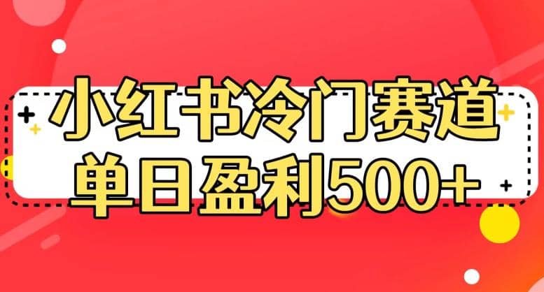 小红书冷门赛道，单日盈利500 【揭秘】-羽哥创业课堂