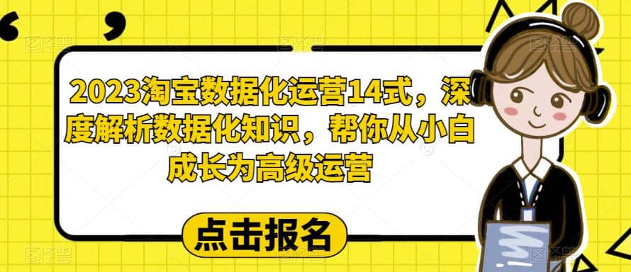 2023淘宝数据化-运营 14式，深度解析数据化知识，帮你从小白成长为高级运营-羽哥创业课堂