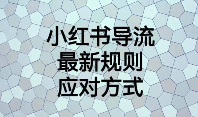 小红书导流最新规则应对方式【揭秘】-羽哥创业课堂