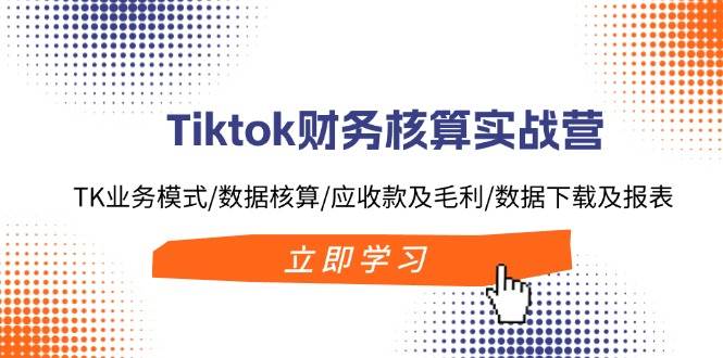 Tiktok财务核算实战营：TK业务模式/数据核算/应收款及毛利/数据下载及报表-羽哥创业课堂