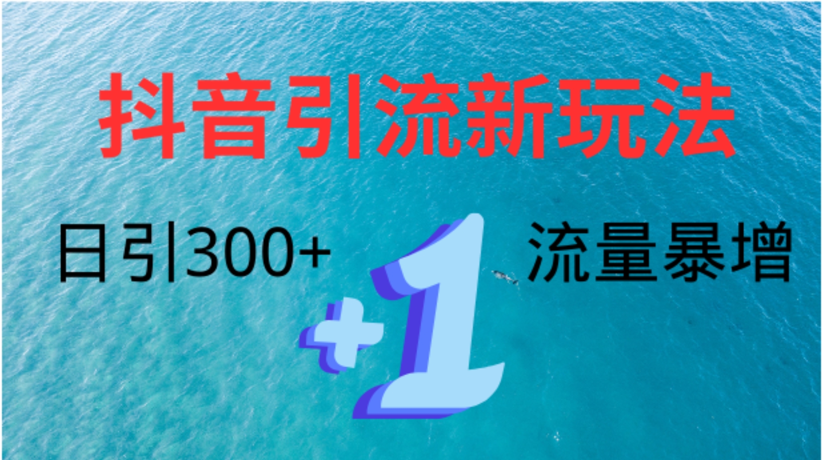 创业粉高效引流，抖音工具号玩法4.0，日引300+-羽哥创业课堂