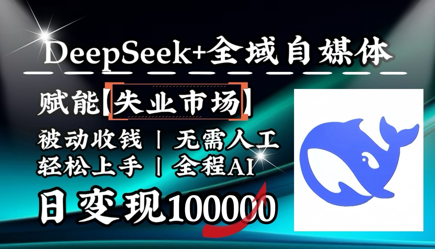图片[1]-降维打击，DeepSeek+失业市场，全自动操作，结合人人刚需，单月利润轻松破100000＋-羽哥创业课堂