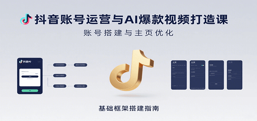 图片[1]-抖音账号运营与AI爆款视频打造课：含账号搭建、运营及多种AI特效视频制作方法-羽哥创业课堂