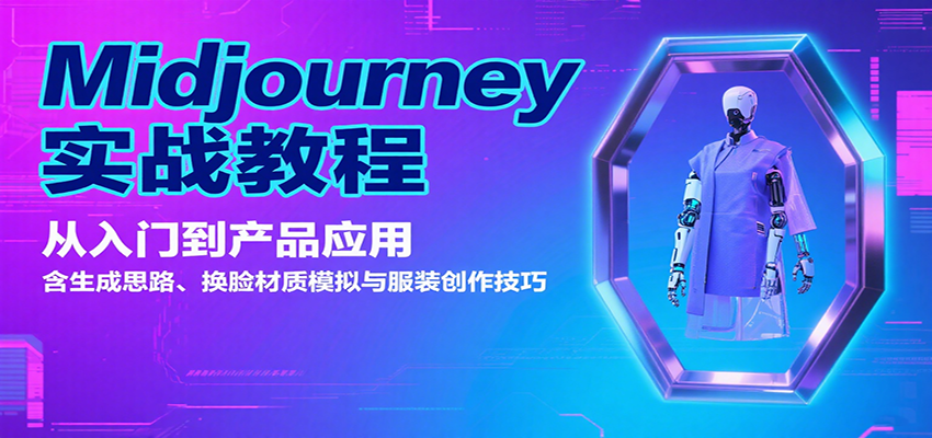 图片[1]-Midjourney实战教程：从入门到产品应用，含生成思路、换脸材质模拟与服装创作技巧-羽哥创业课堂