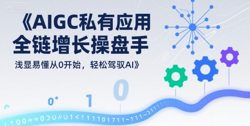 AIGC私有化应用全链增长操盘手，浅显易懂从0开始，轻松驾驭AI-羽哥创业课堂