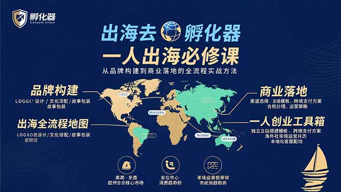出海去 孵化器 一人出海必修课：从品牌构建到商业落地的全流程实战方法-羽哥创业课堂