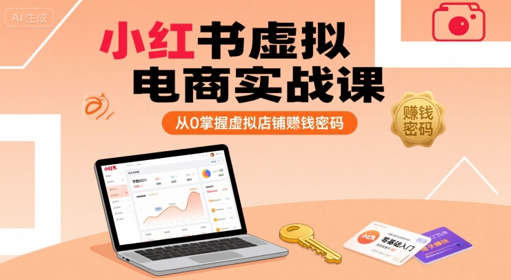 小红书虚拟电商实战课，从0掌握虚拟店铺賺钱密码-羽哥创业课堂