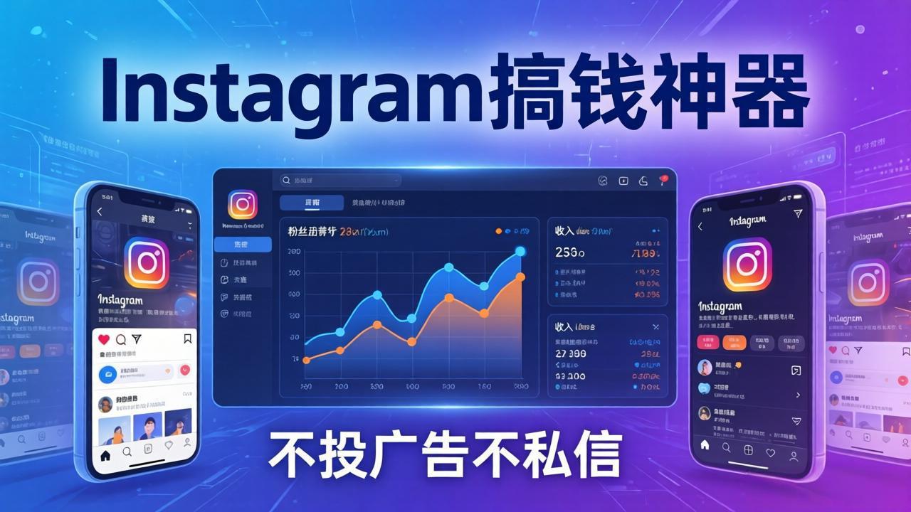 Instagram搞钱神器：月涨6万粉+月入5万刀，不投广告不私信，靠算法+低价产品-羽哥创业课堂