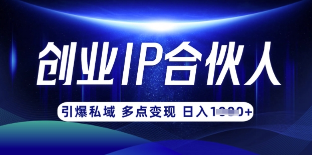 云帆·创业ip合伙人打造3.0，从0到1教你做网创，实现月入过W-羽哥创业课堂