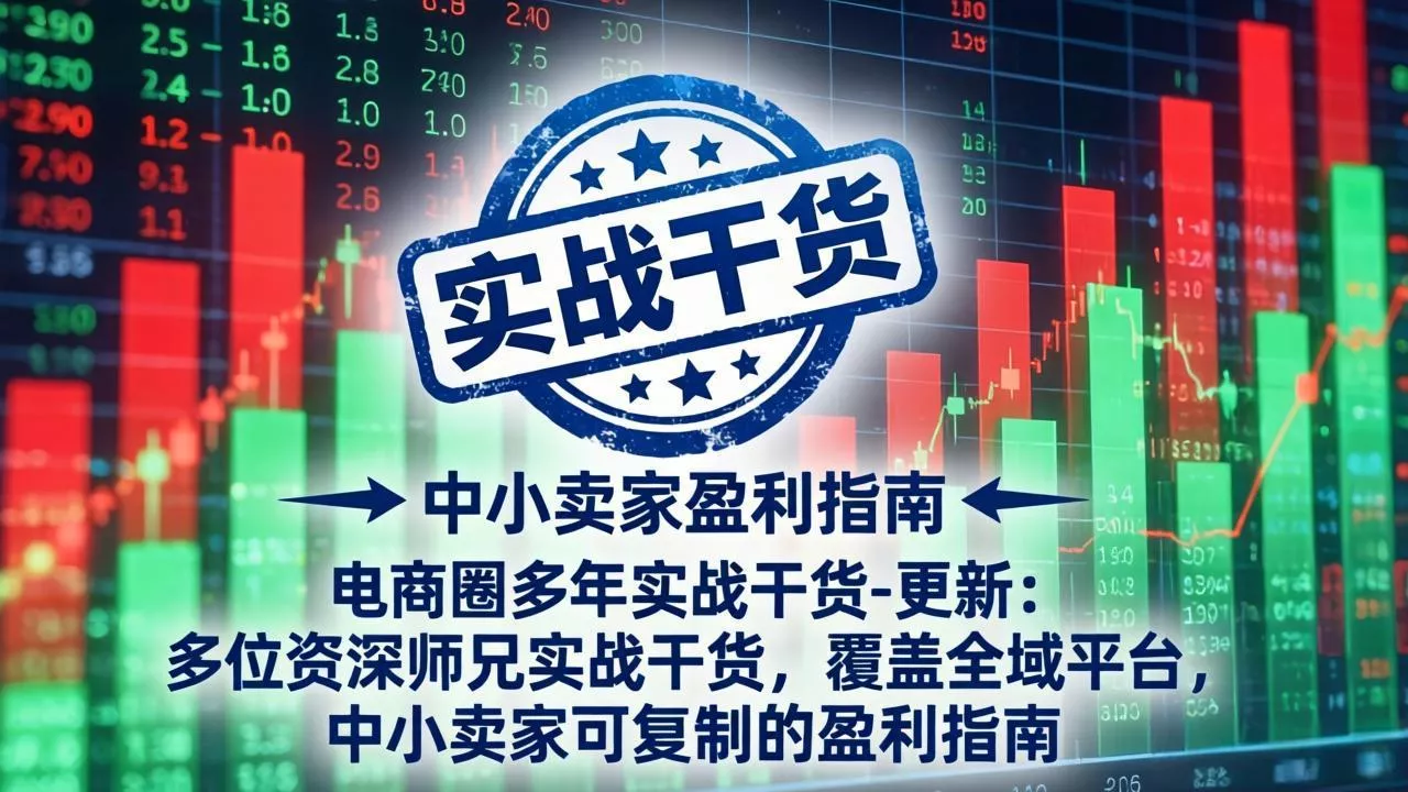 电商圈多年实战干货-更新5月20：多位资深师兄实战干货/覆盖全域平台，中小卖家可复制的盈利指南-羽哥创业课堂