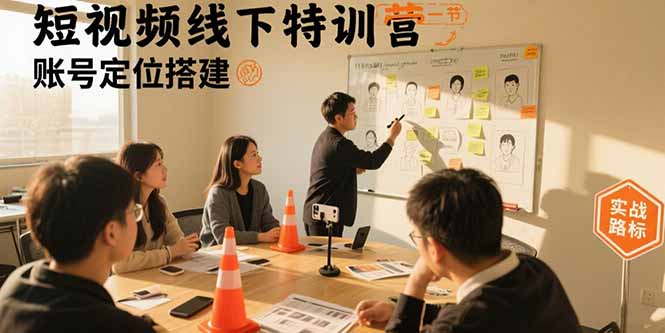 短视频线下特训营：账号定位搭建/口播号拍摄剪辑/直播间流量入口/变现实战-羽哥创业课堂