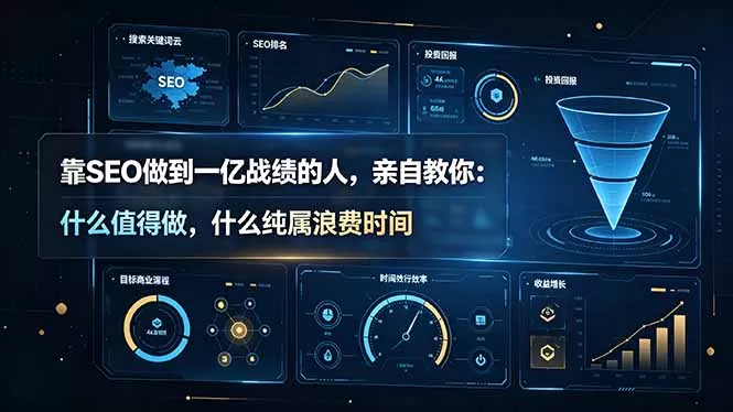 靠SEO做到一亿战绩的人，亲自教你：什么值得做，什么纯属浪费时间【原创双语字幕】-羽哥创业课堂