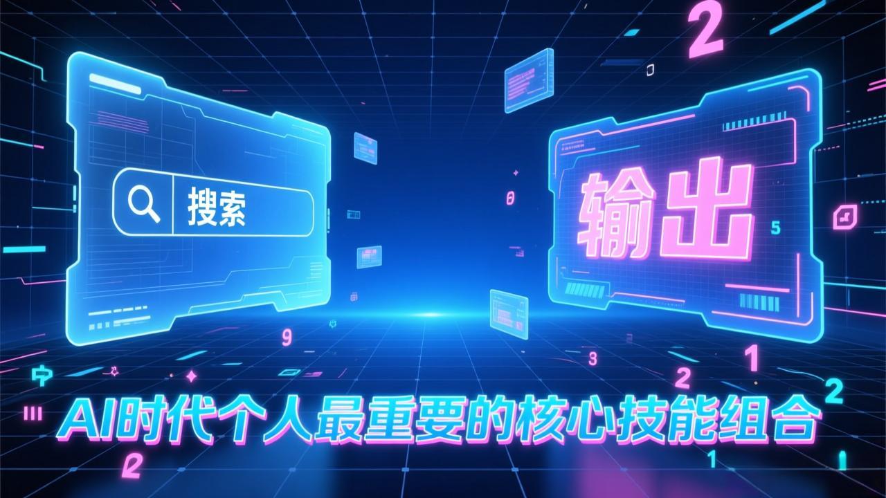 付费文章:AI时代个人最重要的核心技能组合:“输出能力”和“搜索能力”-羽哥创业课堂