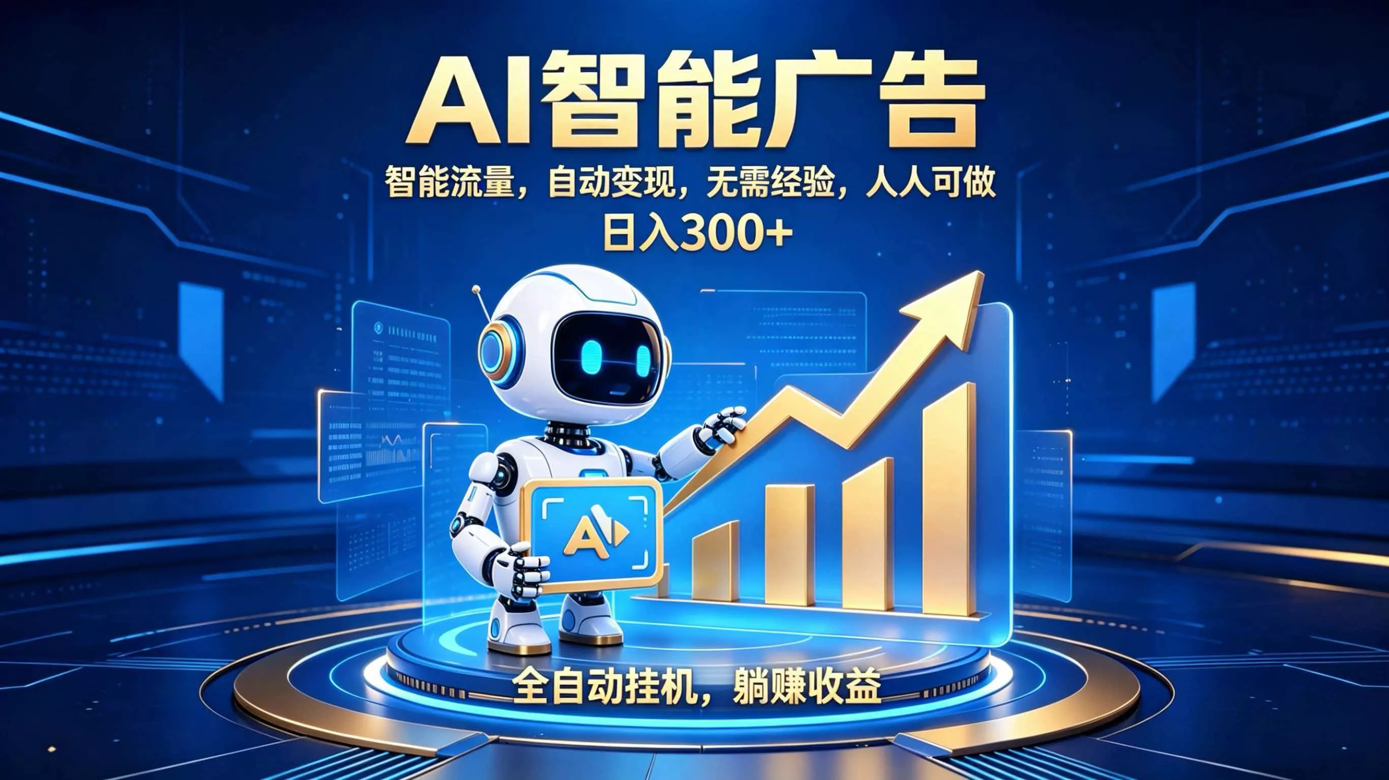 轻资产新赛道,全自动AI广告,打造持续收益-羽哥创业课堂