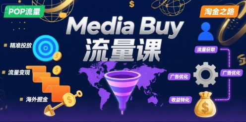 Media Buy之POP流量课，带你开启海外Media Buy淘金之路-羽哥创业课堂