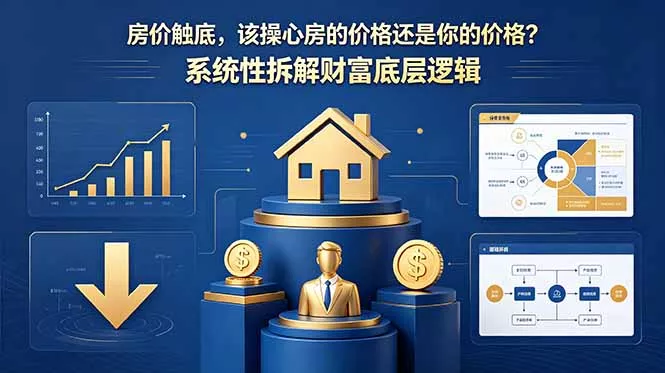 付费文章：房价触底，该操心房的价格还是你的价格？系统性拆解财富底层逻辑-羽哥创业课堂