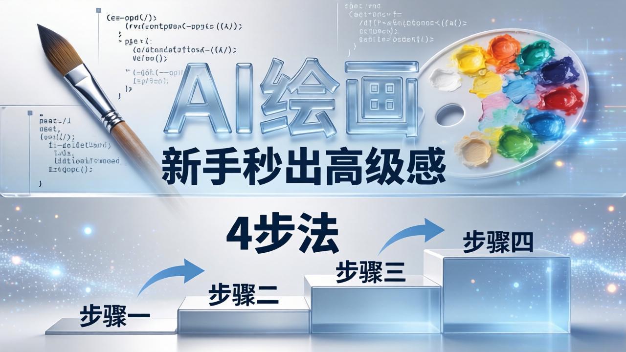 AI绘画入门别再硬磕了！即梦4步法：万能提示词公式+BRTR框架，新手秒出高级感-羽哥创业课堂