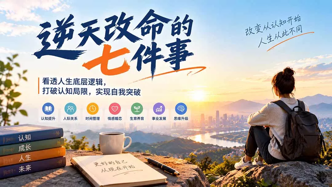 付费文章：逆天改命的七件事，看透人生底层逻辑，打破认知局限，实现自我突破-羽哥创业课堂