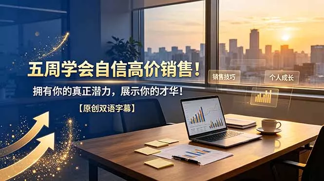 五周学会自信高价销售！拥有你的真正潜力，展示你的才华！【原创双语字幕】-羽哥创业课堂