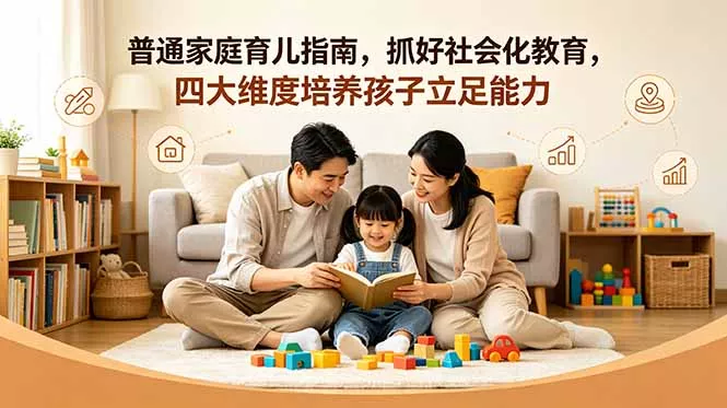 付费文章：普通家庭育儿指南，抓好社会化教育，四大维度培养孩子立足能力-羽哥创业课堂