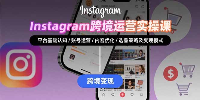 Instagram跨境运营实战：平台认知/账号运营/内容优化/选品策略及变现模式-羽哥创业课堂