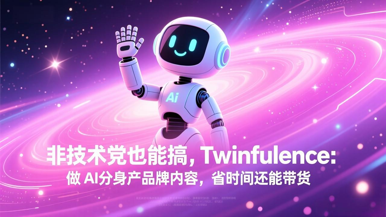 非技术党也能搞!Twinfluence:做 AI 分身产品牌内容,省时间还能带货-羽哥创业课堂