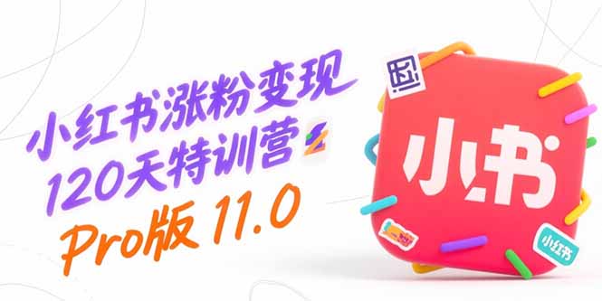 小红书涨粉变现120天特训营Pro版11.0：从0到1掌握平台运营,内容制作和变现-羽哥创业课堂