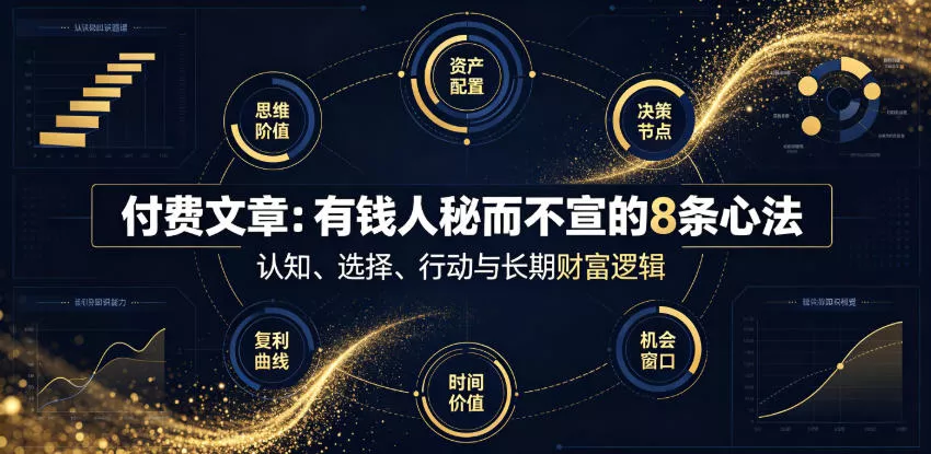付费文章：有钱人秘而不宣的8条心法-羽哥创业课堂