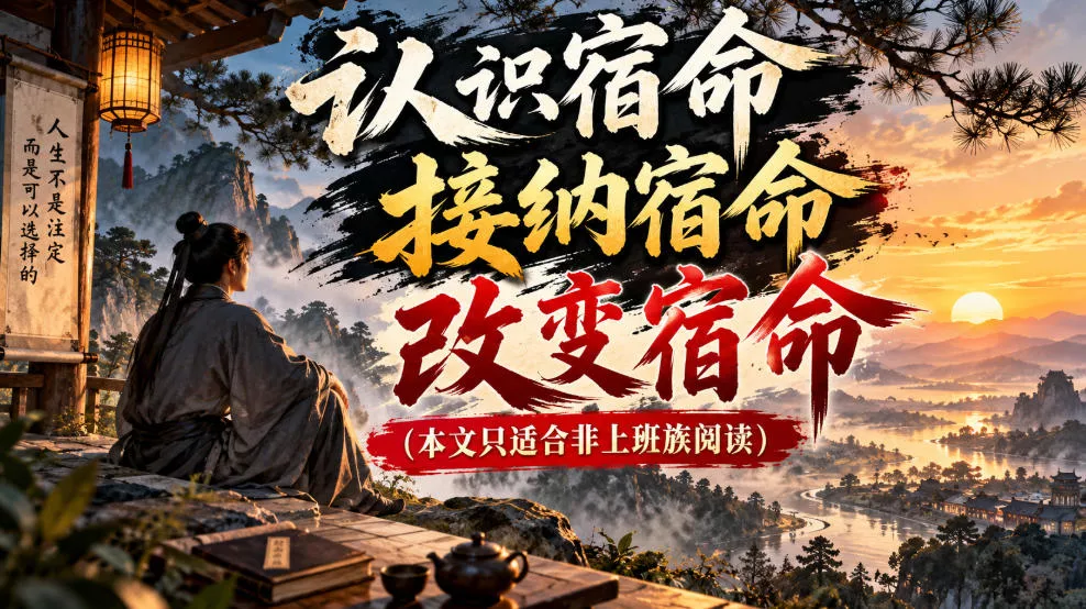 某公众号付费文章：认识宿命，接纳宿命，改变宿命(本文只适合非上班族阅读)-羽哥创业课堂