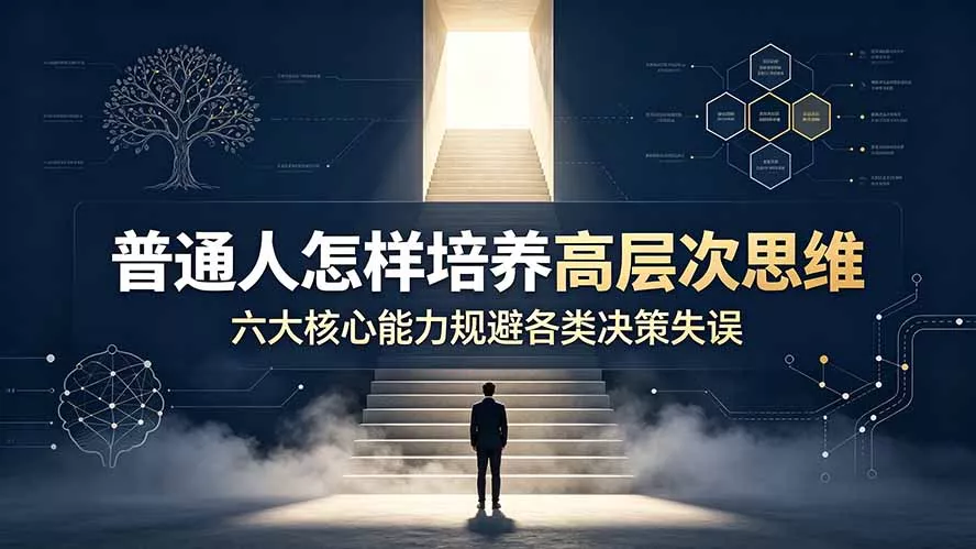 付费文章:普通人怎样培养高层次思维,六大核心能力规避各类决策失误-羽哥创业课堂