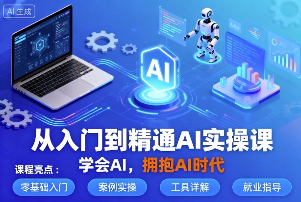 从入门到精通AI实操课,学会AI,拥抱AI时代-羽哥创业课堂