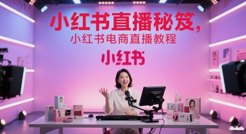 小红书直播秘笈，小红书电商直播教程-羽哥创业课堂