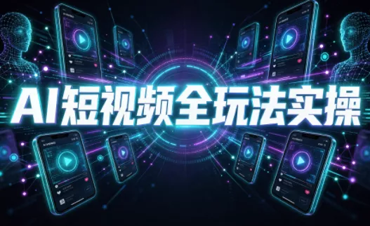 AI短视频全玩法实操(剪辑+带货+数字人+漫剧+短剧)-羽哥创业课堂
