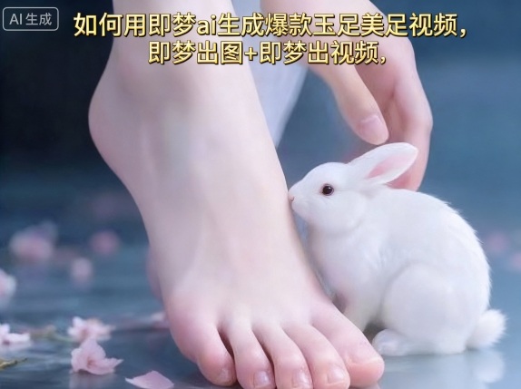 如何用即梦ai生成爆款玉足美足视频，即梦出图+即梦出视频，快速涨粉-羽哥创业课堂