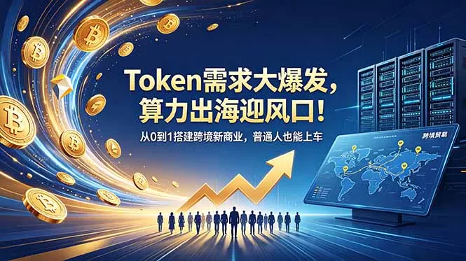 Token需求大爆发，算力出海迎风口！从0到1搭建跨境新商业，普通人也能上车-羽哥创业课堂