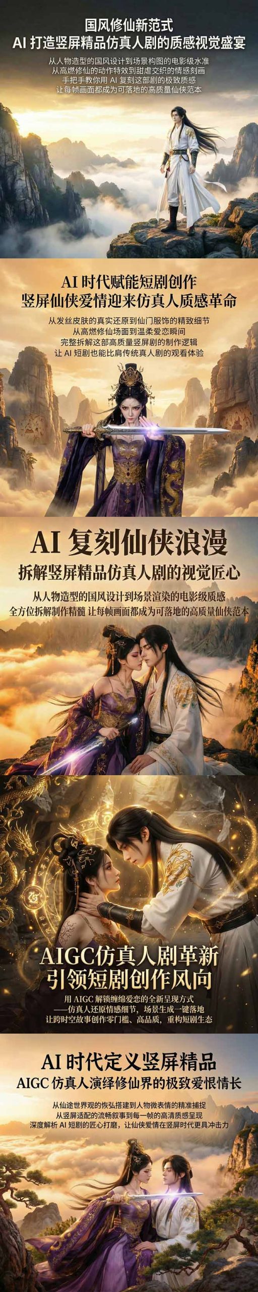 AIGC 仿真人短剧创作革新，解锁仙侠爱恋全新呈现，一键出高质场景，零门槛打造爆款剧集-羽哥创业课堂