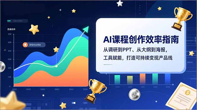 AI课程创作效率指南，从调研到PPT、从大纲到海报，工具赋能，打造可持续变现产品线-羽哥创业课堂