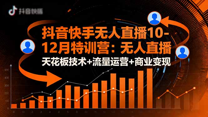 抖音快手无人直播10-12月特训营：无人直播天花板技术+流量运营+商业变现-羽哥创业课堂
