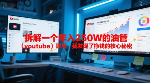 付费文章:拆解一个年入250W的油管(youtube)账号,我发现了挣钱的核心秘密-羽哥创业课堂
