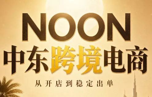 NOON中东跨境电商：从开店到稳定出单(更新2026)-羽哥创业课堂