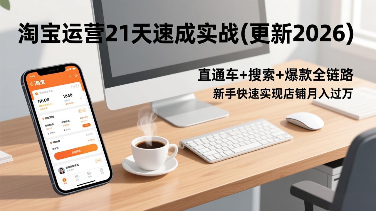 淘宝运营21天速成实战(更新3月-羽哥创业课堂