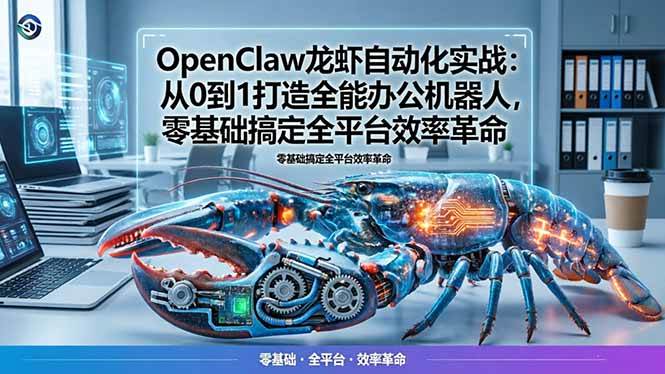 （17996期）OpenClaw龙虾自动化实战：从0到1打造全能办公机器人，零基础搞定全平台效率革命-羽哥创业课堂
