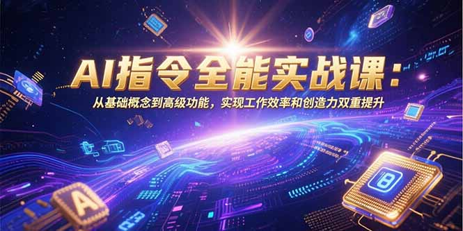 AI指令全能实战课：从基础概念到高级功能，实现工作效率和创造力双重提升-羽哥创业课堂