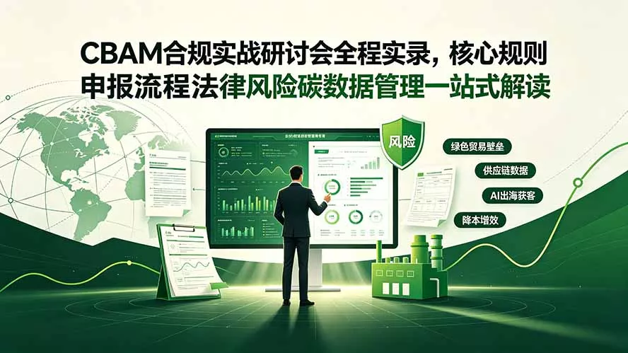 CBAM合规实战研讨会全程实录，核心规则申报流程法律风险碳数据管理一站式解读-羽哥创业课堂